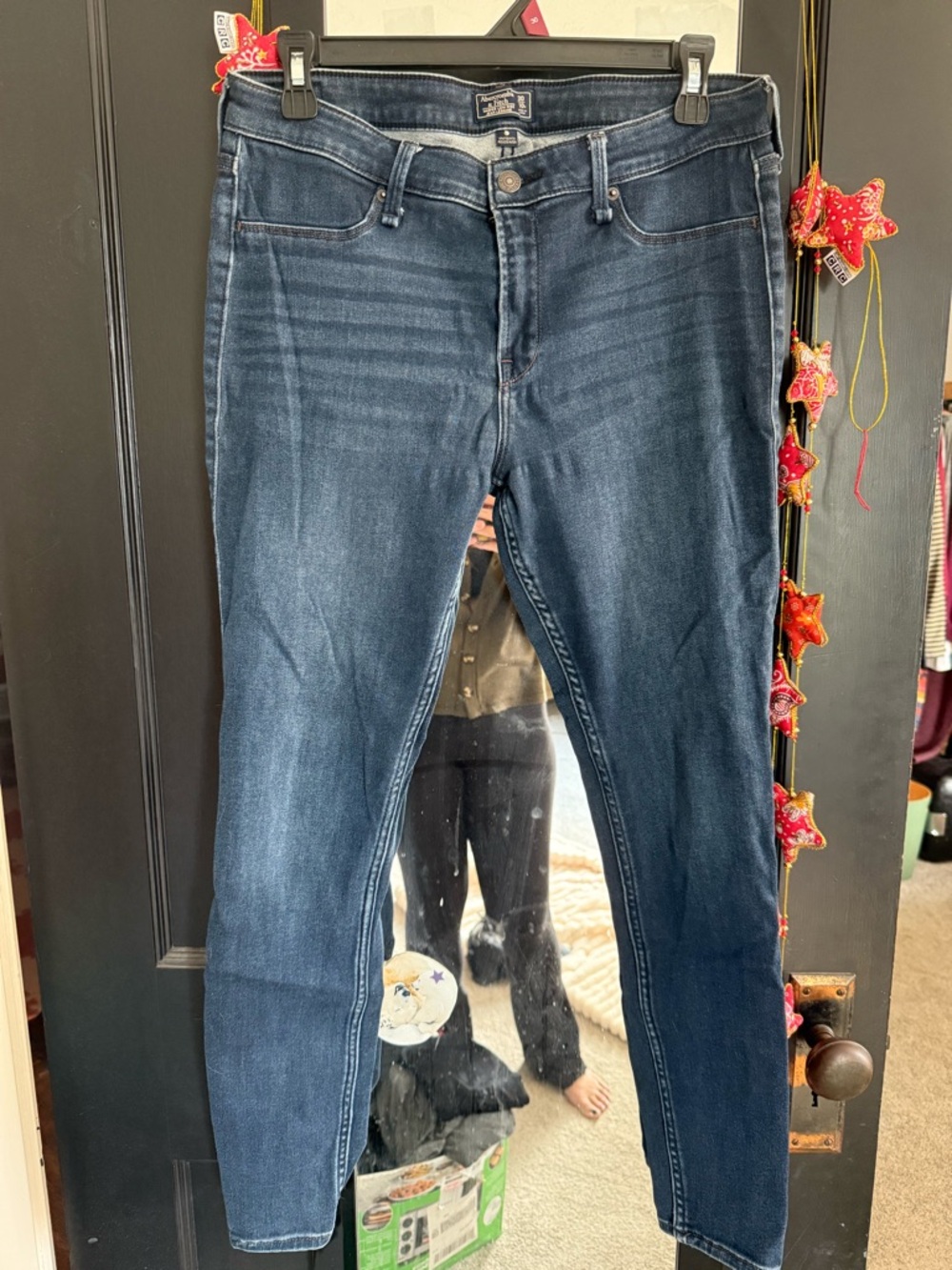 Abercrombie & Fitch Women's Dark Indigo Skinny Jeans